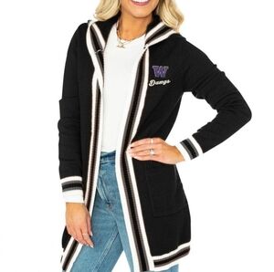 Gameday Couture's University of Washington Dawgs Hooded Cardigan, Size L